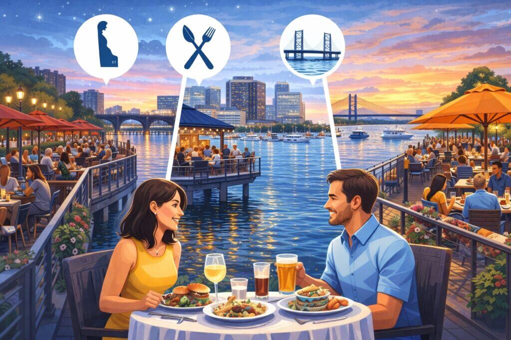 Best Riverfront Outdoor Dining Restaurants in Delaware (Wilmington Area)
