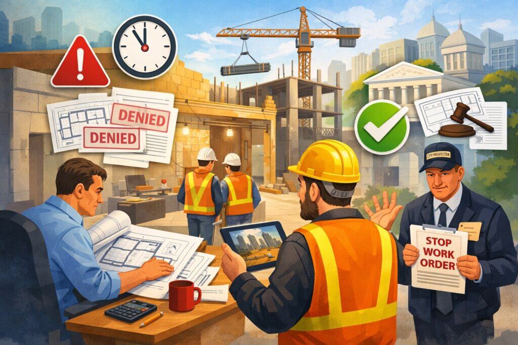 Mistake #3: Skipping plan review and permitting strategy until the build-out is underway