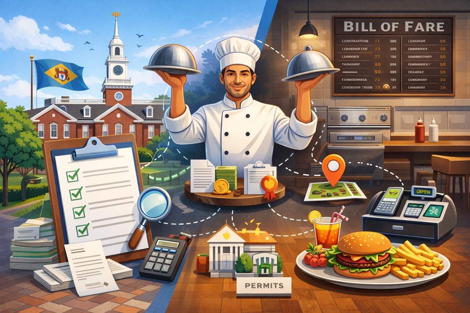 Restaurant Startup Checklist for Delaware Business Owners
