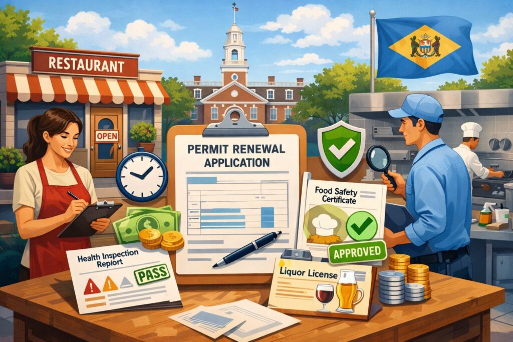 What “Restaurant Permit Renewal” Usually Means in Delaware