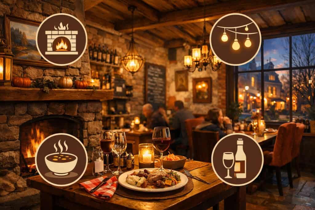 What defines a cozy restaurant in Northern Delaware