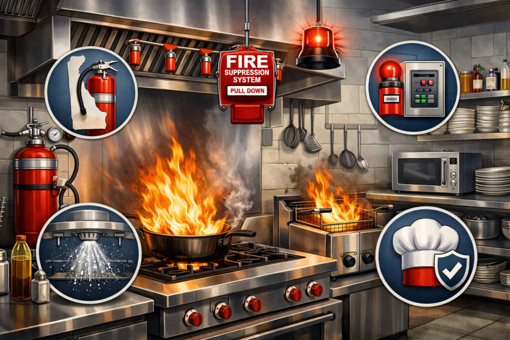 Commercial Kitchen Fire Suppression Requirements in Delaware