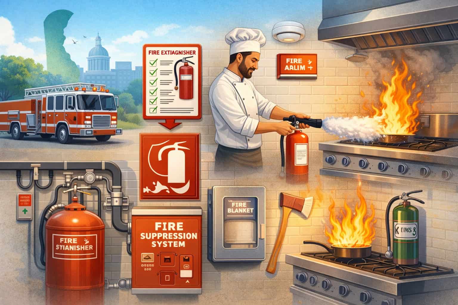 Fire Safety Requirements for Delaware Commercial Kitchens