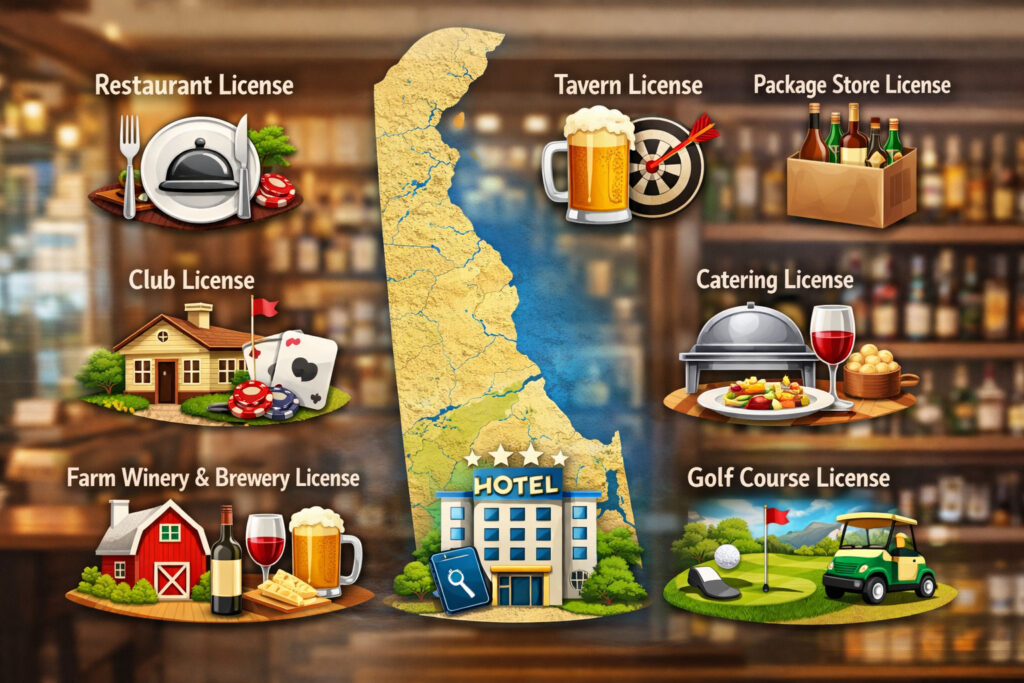 Types of Liquor Licenses in Delaware and Who They’re for