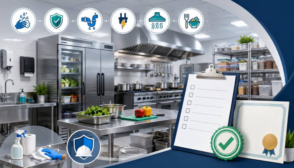 Food establishment permit and commercial kitchen facility requirements