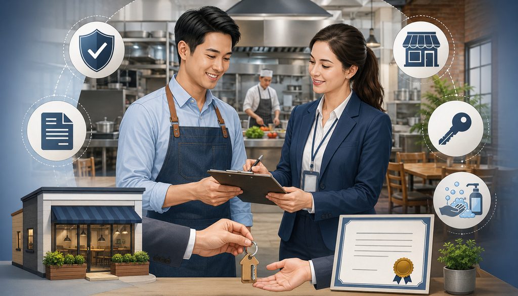 Restaurant health permit inspection during ownership change